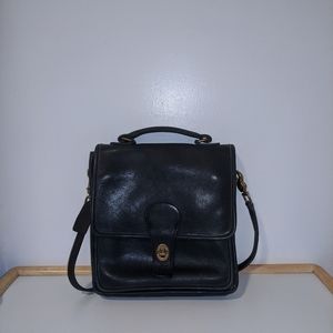 Vintage COACH 5130 Station Willis Black Leather Cr